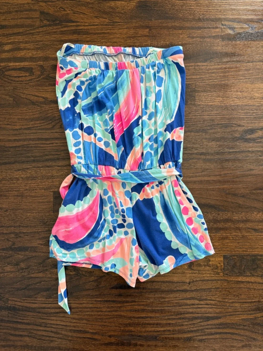 Lilly Pulitzer The Ritz Romper in Multi Ocean Jewels Size XS